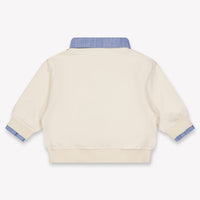 Donsje Amsterdam Premier bébé Garçons Pull en Beige Clair