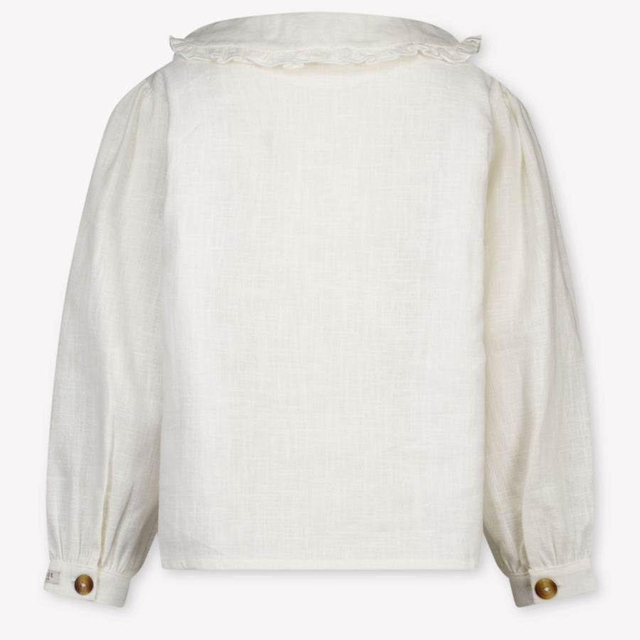 Donsje Amsterdam Luikje Kinder Ragazze Camicetta dentro Off White