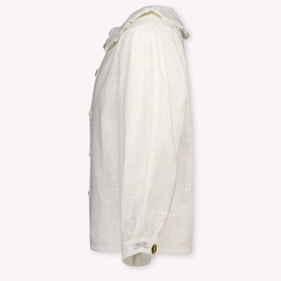 Donsje Amsterdam Luikje Kinder Ragazze Camicetta dentro Off White