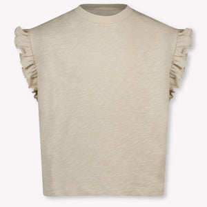 Donsje Amsterdam Nuriel Kinder Ragazze Maglietta dentro Beige Chiaro