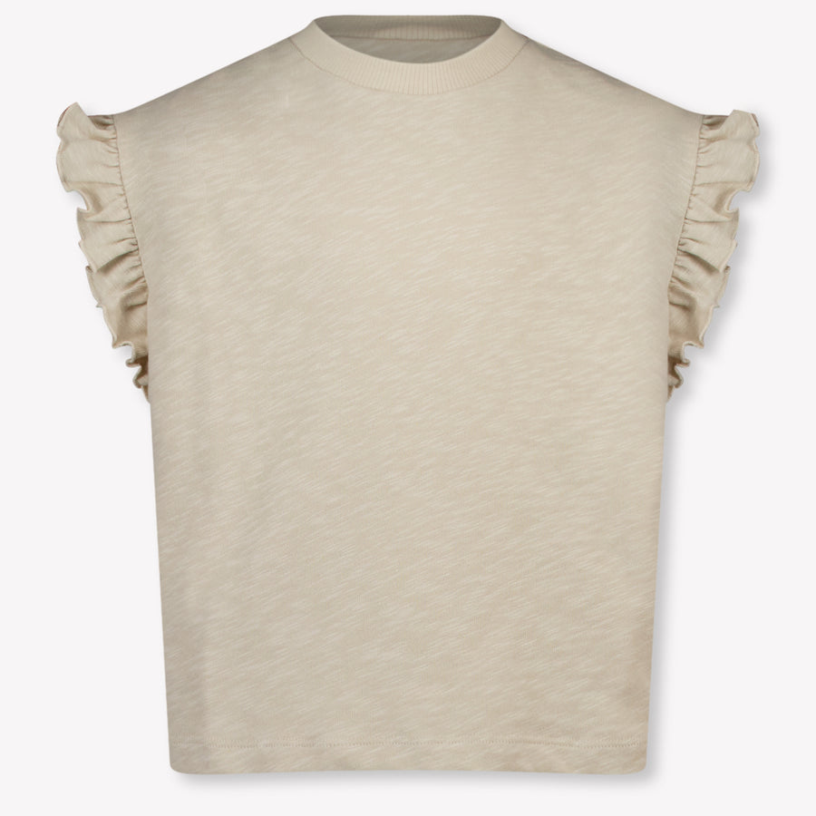 Donsje Amsterdam Nuriel Kinder Ragazze Maglietta dentro Beige Chiaro