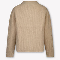 Donsje Amsterdam Marloes Kinder Ragazze Cardigan dentro Beige