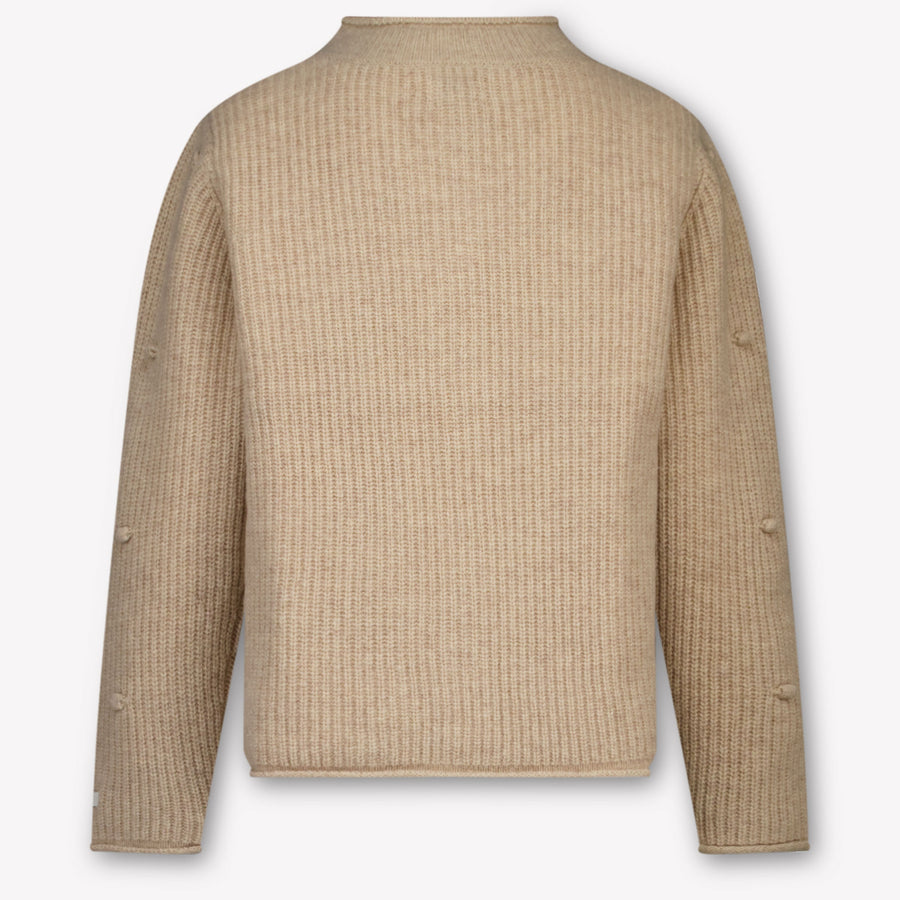 Donsje Amsterdam Marloes Kinder Ragazze Cardigan dentro Beige