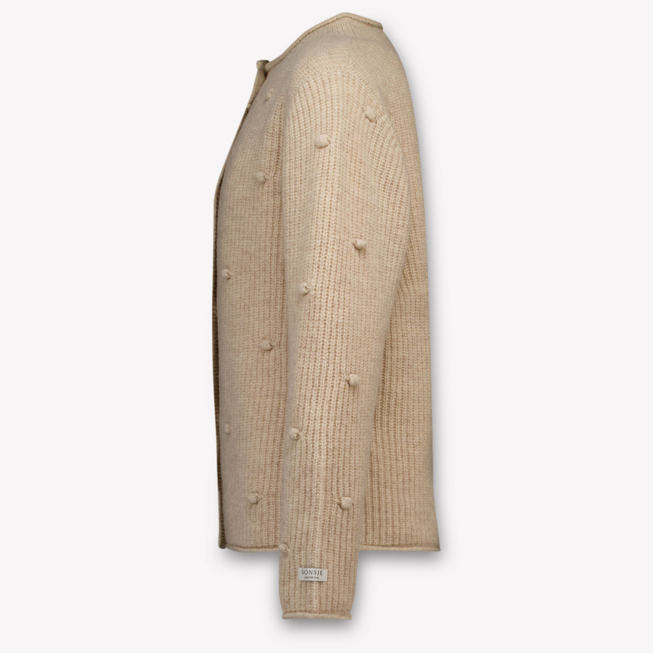 Donsje Amsterdam Marloes Kinder Ragazze Cardigan dentro Beige