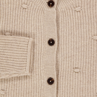 Donsje Amsterdam Marloes Kinder Ragazze Cardigan dentro Beige