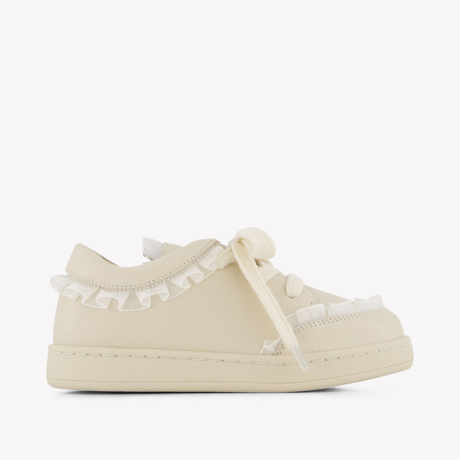 Donsje Amsterdam Liselle Filles Baskets en blanc cassé