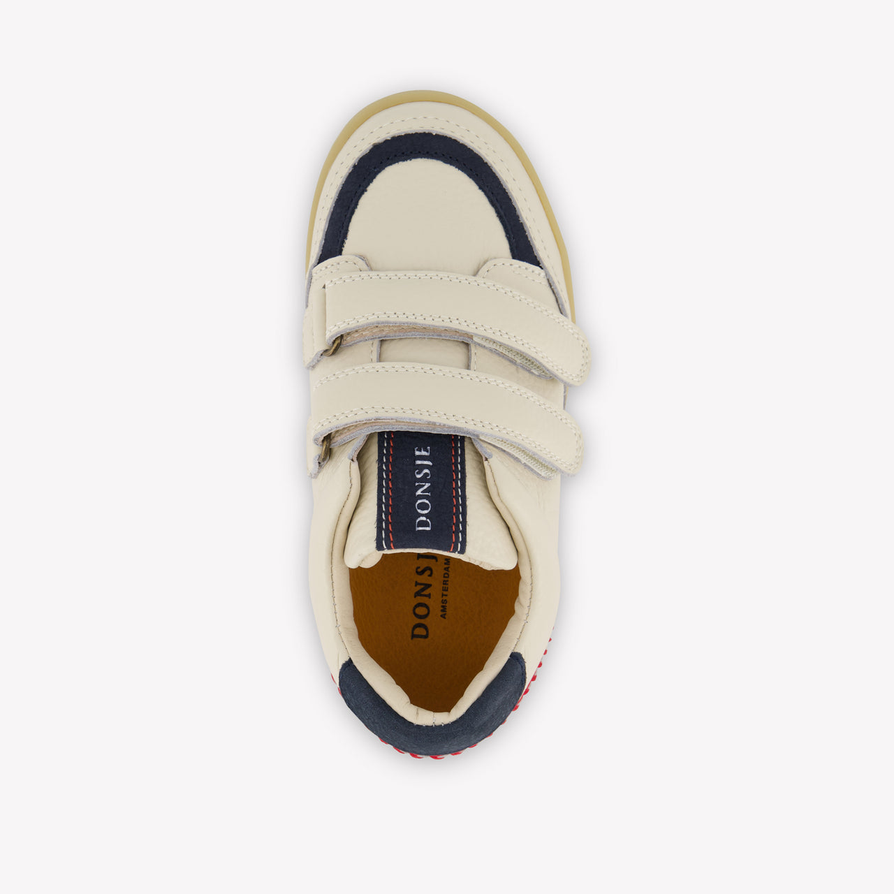 Donsje Amsterdam Ronan Garçons Baskets en blanc cassé