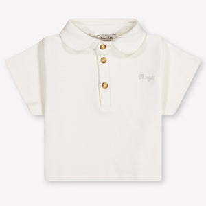 Donsje Amsterdam bebé ivelle Chicas polo en Blanco Roto