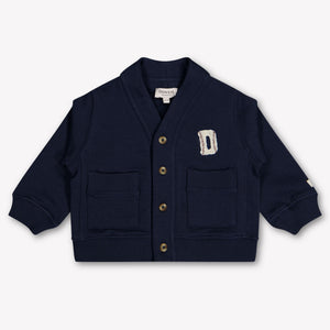 Donsje Amsterdam Maukie bébé Unisexe Cardigan en Navy