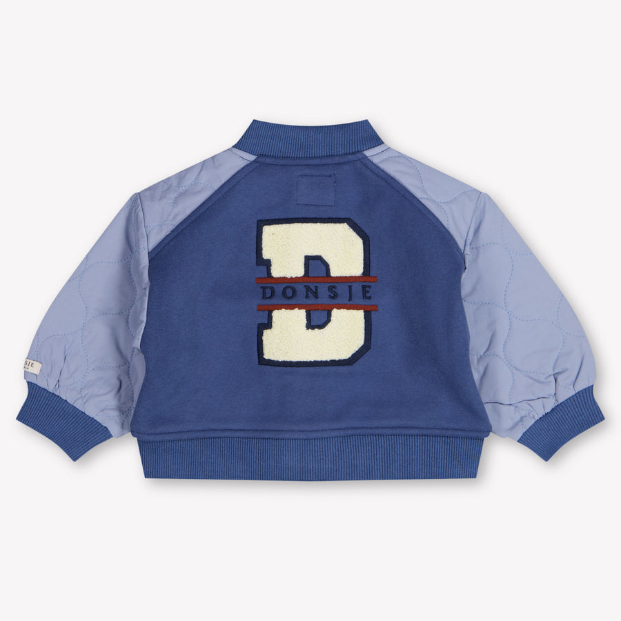 Donsje Amsterdam bebe noal Chicos Cárdigan en Azul Sscuro