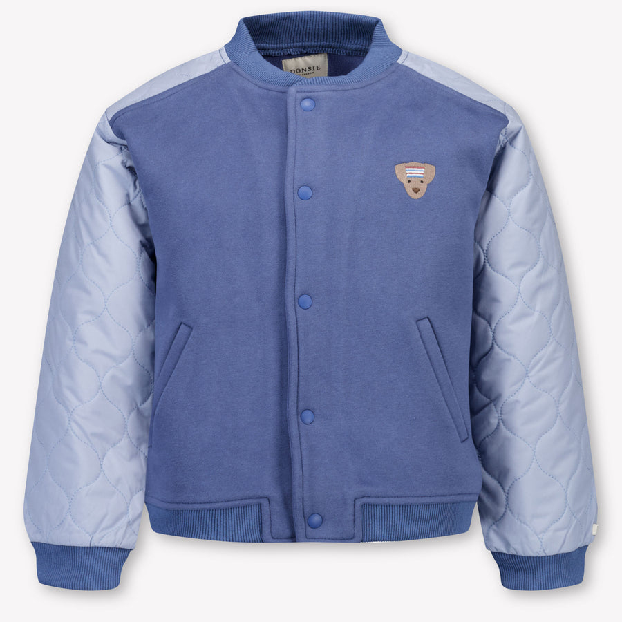 Donsje Amsterdam Noal Kinder Jongens Vest In Donker Blauw