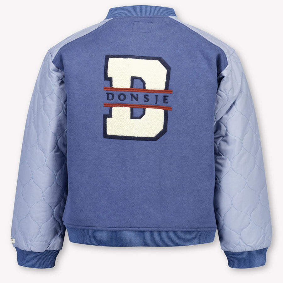 Donsje Amsterdam Noal Kinder Ragazzi Cardigan dentro Blu Scuro