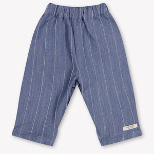 Donsje Amsterdam bebé visón Chicos pantalones en Azul