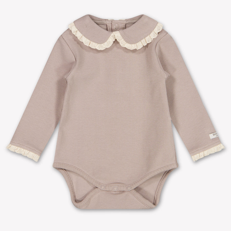 Donsje Amsterdam Diete Baby Girls Bodysuit in Grey