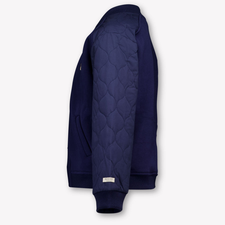 Donsje Amsterdam Noal Kinder Ragazzi Cardigan dentro Navy
