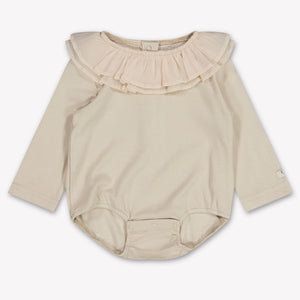 Donsje Amsterdam Fabien Baby Girls Bodysuit in Light Beige