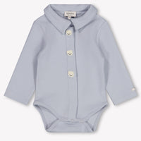 Donsje Amsterdam Finnian Baby Boys Romper In Light Blue