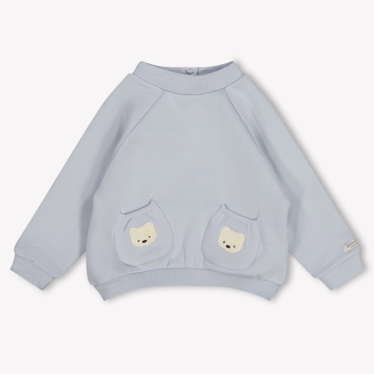 Donsje Amsterdam Peeves Baby Jungen Pullover rein Hellblau