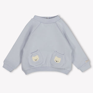 Donsje Amsterdam Peeves Baby Jungen Pullover rein Hellblau