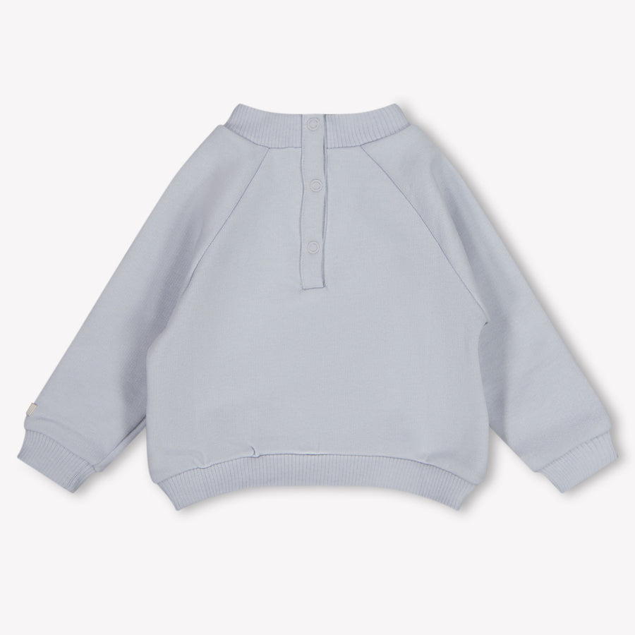 Donsje Amsterdam Peeves Baby Jungen Pullover rein Hellblau