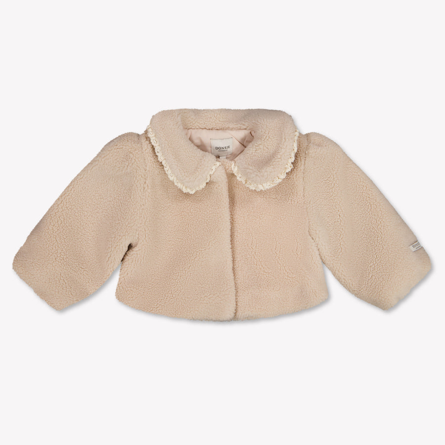 Donsje Amsterdam Kavi bébé Filles Cardigan en Rose Léger