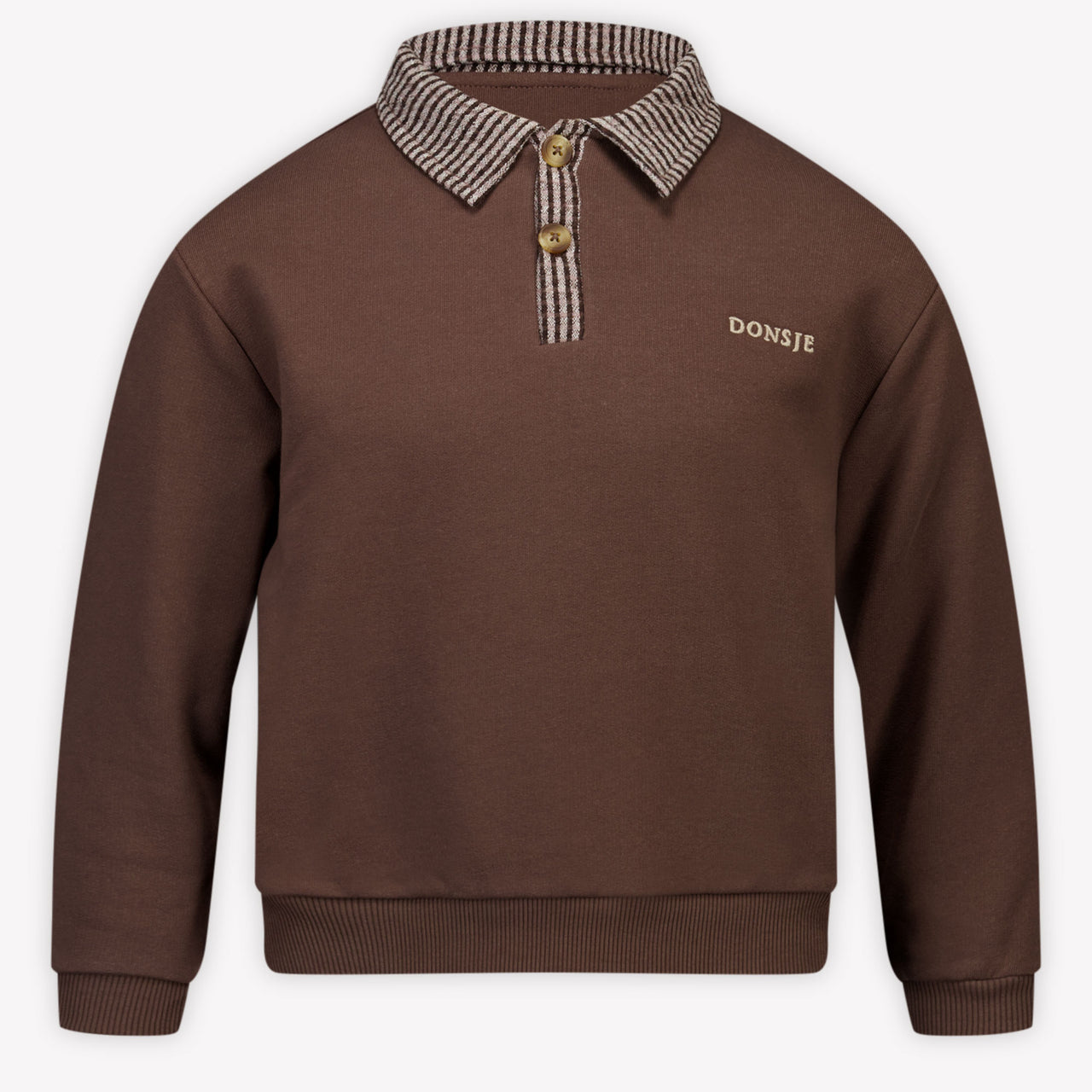 Donsje Amsterdam Enfants Garçons Pull en Marron