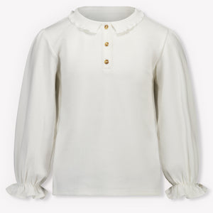 Donsje Amsterdam Kinder Mädchen Pullover rein Grauweiß