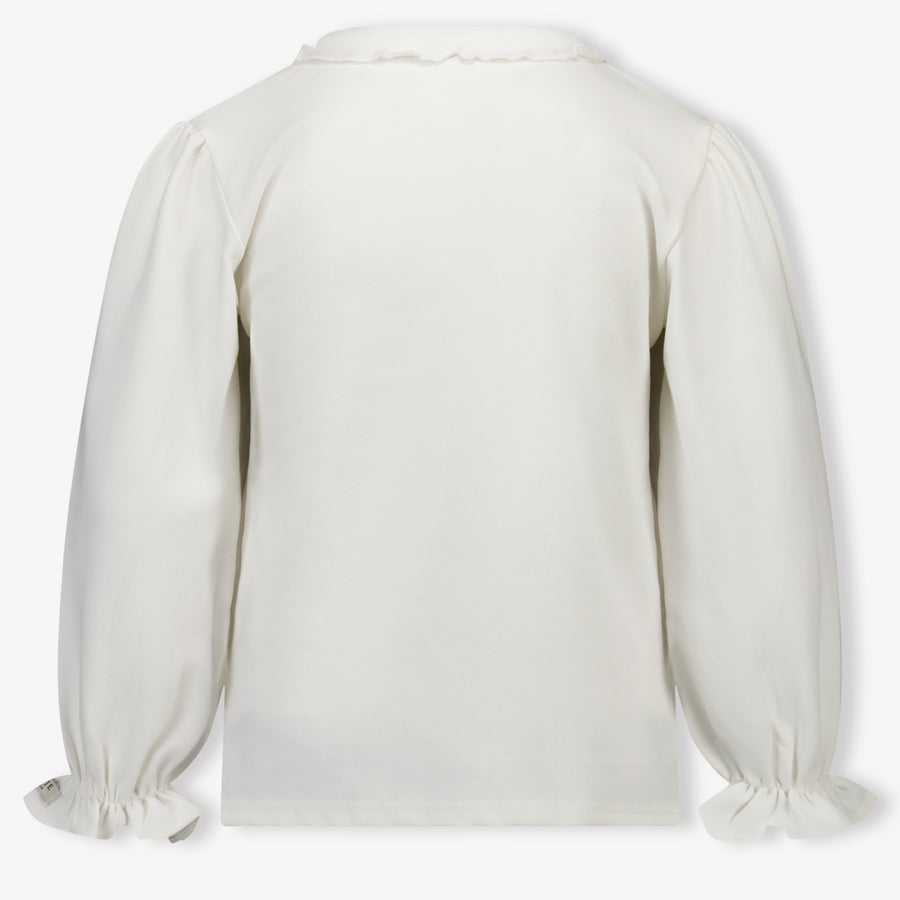 Donsje Amsterdam Kinder Mädchen Pullover rein Grauweiß