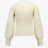 Donsje Amsterdam Kinder Mädchen Pullover rein Grauweiß