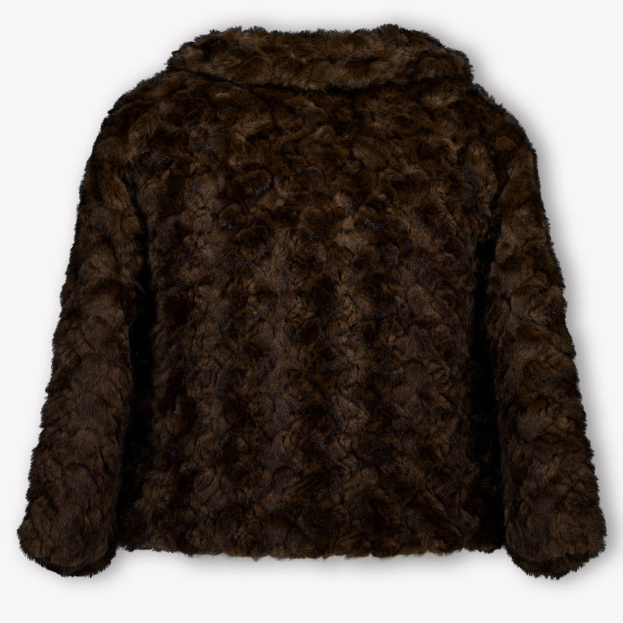Donsje Amsterdam Kids Girls Jackets In Brown