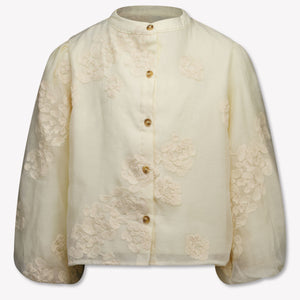 Donsje Amsterdam Kinder Meisjes Blouse In Off White