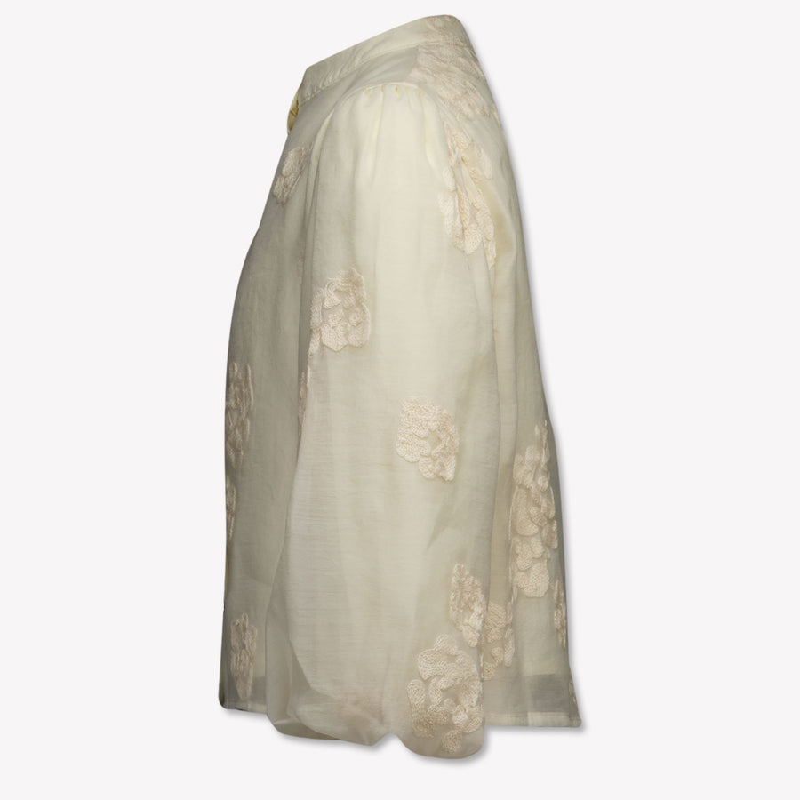 Donsje Amsterdam Kinder Meisjes Blouse In Off White