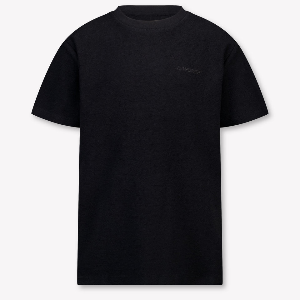 Airforce Milo Kinder Ragazzi Maglietta dentro Nero