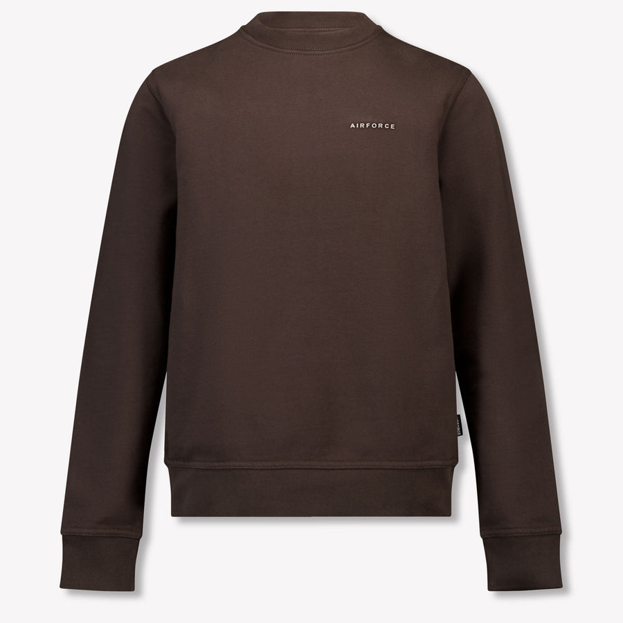 Airforce Boys Sweater in Dark Brown