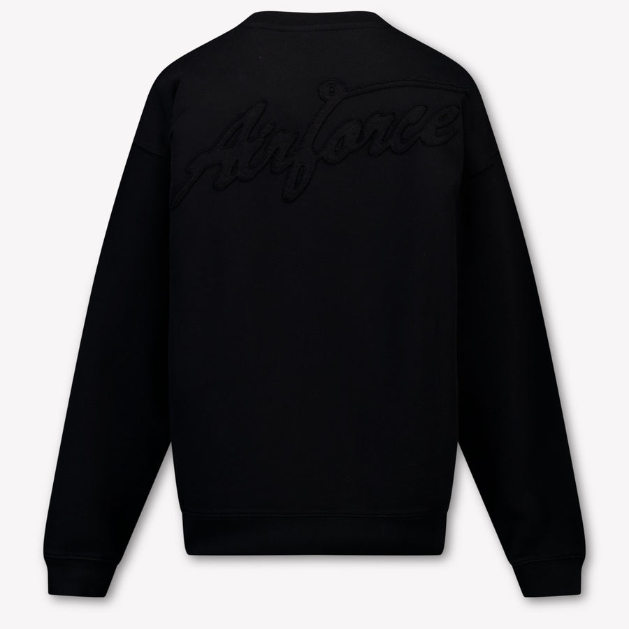 Airforce Kinder Jungen Pullover rein Schwarz