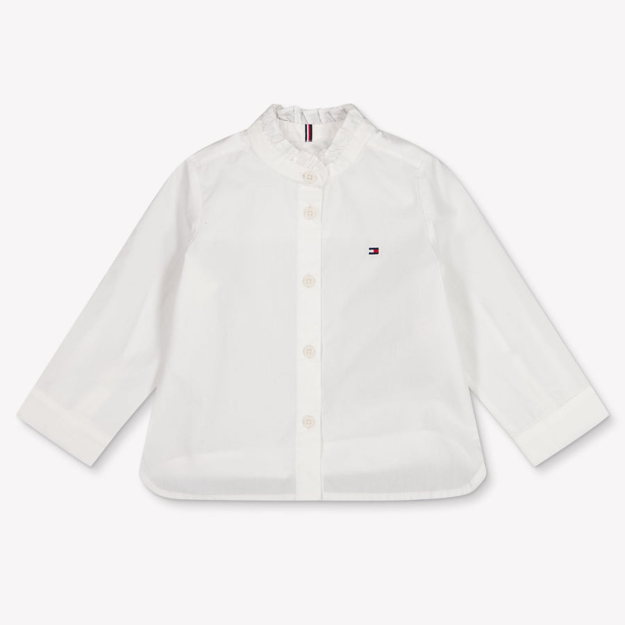 Tommy Hilfiger Bambino Ragazze Camicetta dentro Bianco