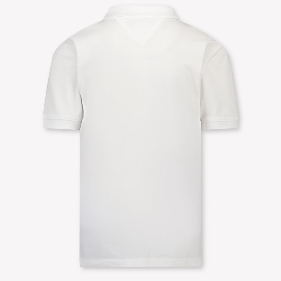 Tommy Hilfiger Enfants Garçons Polo En Blanc