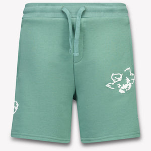 Croyez Kids Boys Shorts In Green