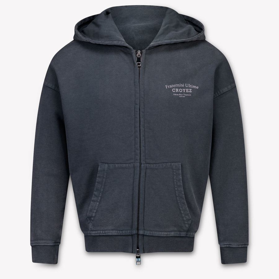 Croyez Jungen Strickjacke in Anthrazit