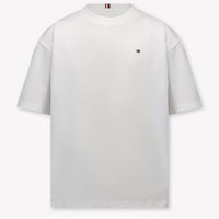 Tommy Hilfiger Enfants Garçons T-shirt dans Blanc