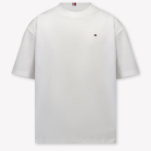 Tommy Hilfiger Enfants Garçons T-shirt dans Blanc
