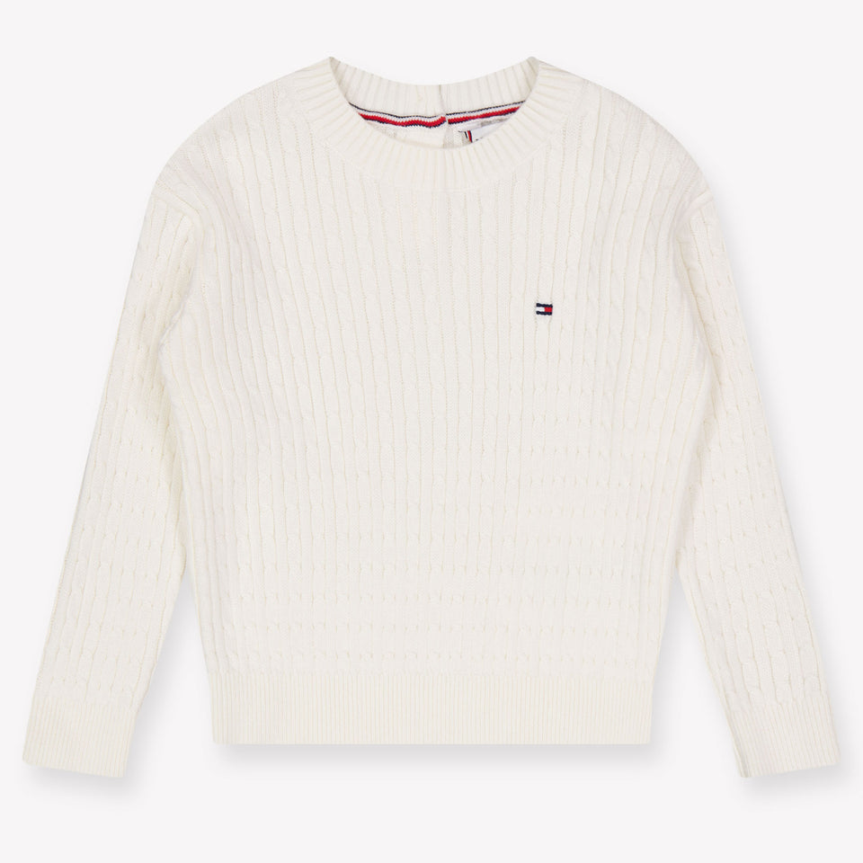 Tommy Hilfiger Bambino Ragazze Maglione in Off White