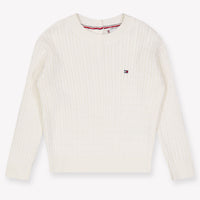 Tommy Hilfiger Bébé Filles Pull dans le blanc off