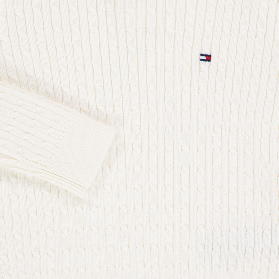 Tommy Hilfiger Bébé Filles Pull dans le blanc off