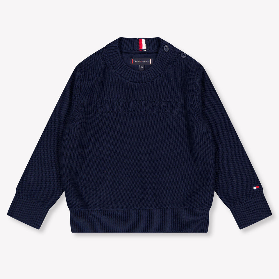 Tommy Hilfiger Bébé Garçons Pull Navy
