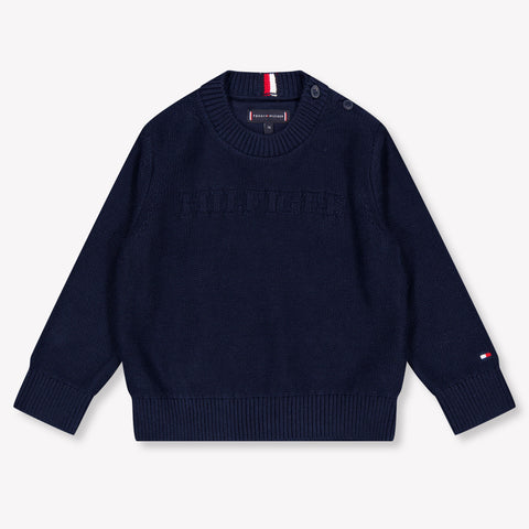 Tommy Hilfiger Bébé Garçons Pull Navy