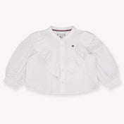 Tommy Hilfiger Bambino Ragazze Camicetta dentro Off White