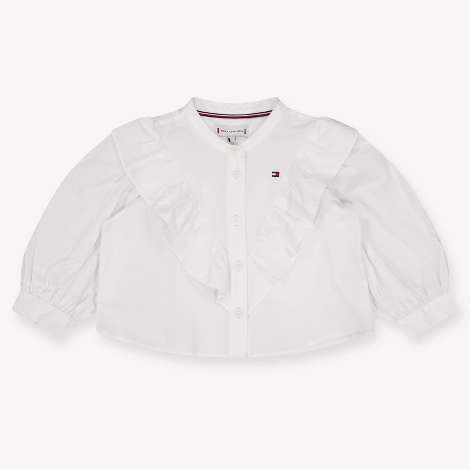 Tommy Hilfiger Bambino Ragazze Camicetta dentro Off White