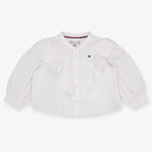 Tommy Hilfiger Baby Mädchen Bluse rein Grauweiß