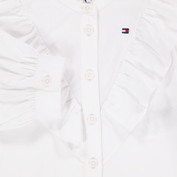 Tommy Hilfiger Baby Mädchen Bluse rein Grauweiß